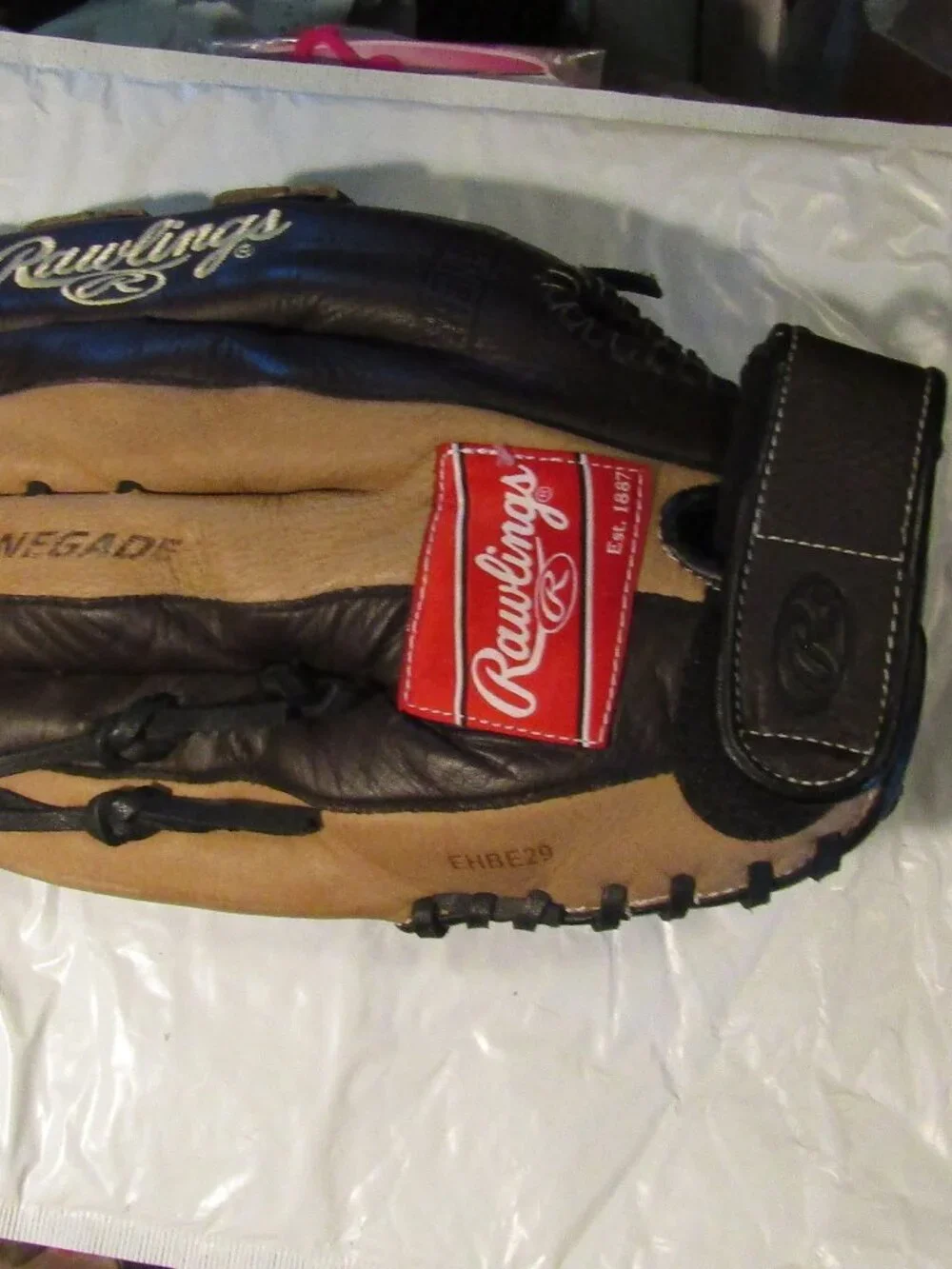 RAWLINGS LEATHER BASEBALL GLOVE R130 13" RENEGADE Code EHBE29 Infield /Outfield - Picture 4 of 6